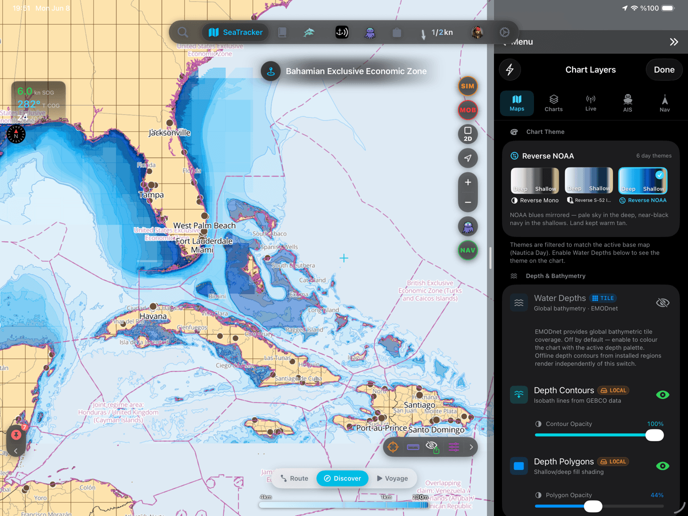 Reverse NOAA day depth theme